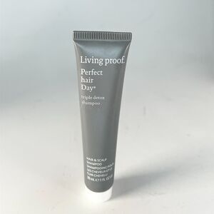 Living Proof Perfect Hair Day Triple Detox Hair Scalp Shampoo Travel 1 fl oz New